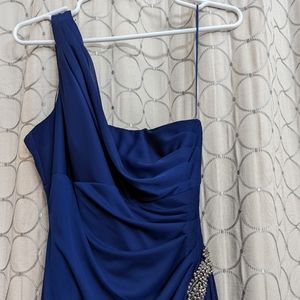 One shoulder maxi dress